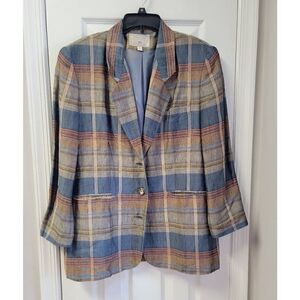 Express Vintage Men's Plaid Blazer M